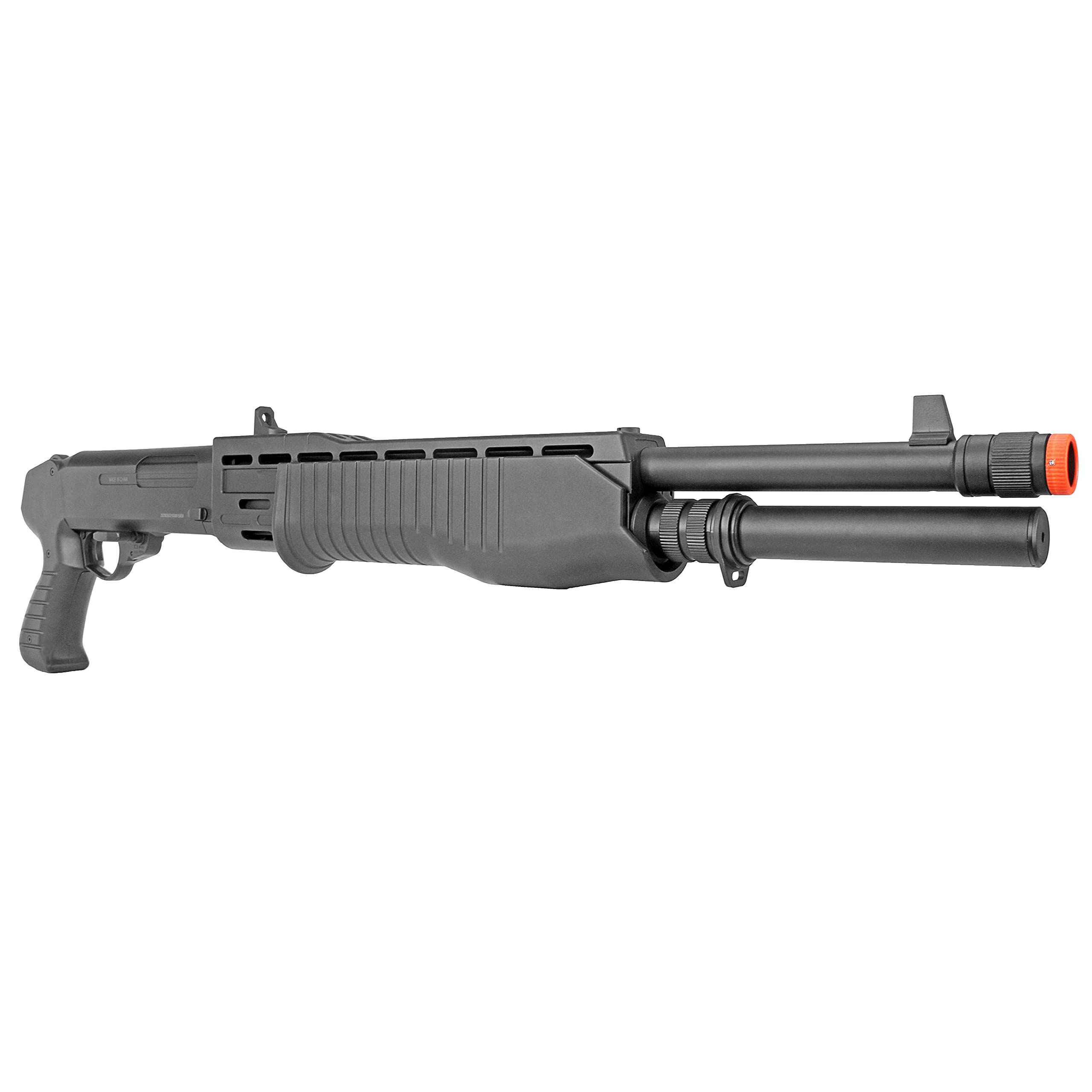 BBTac Tri-Shot Spring Airsoft Shotgun - 3 Barrel Pump Action with Shells, High FPS for Outdoor Airsoft Battles & Tactical Training
