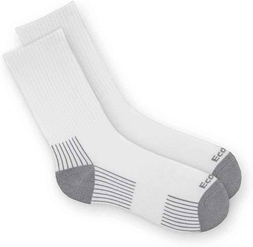 Breathable Bamboo Crew Socks 5-Pack for Men & Women - Soft Workout & Athletic Socks for Running, Hiking, Gym & Everyday Comfort