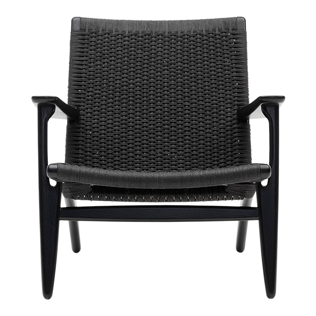 Hans Wegner CH25 Easy Chair | Mid-Century Modern Lounge Chair | Handcrafted Teak Wood & Paper Cord Design | Perfect for Living Room, Office & Reading Nook