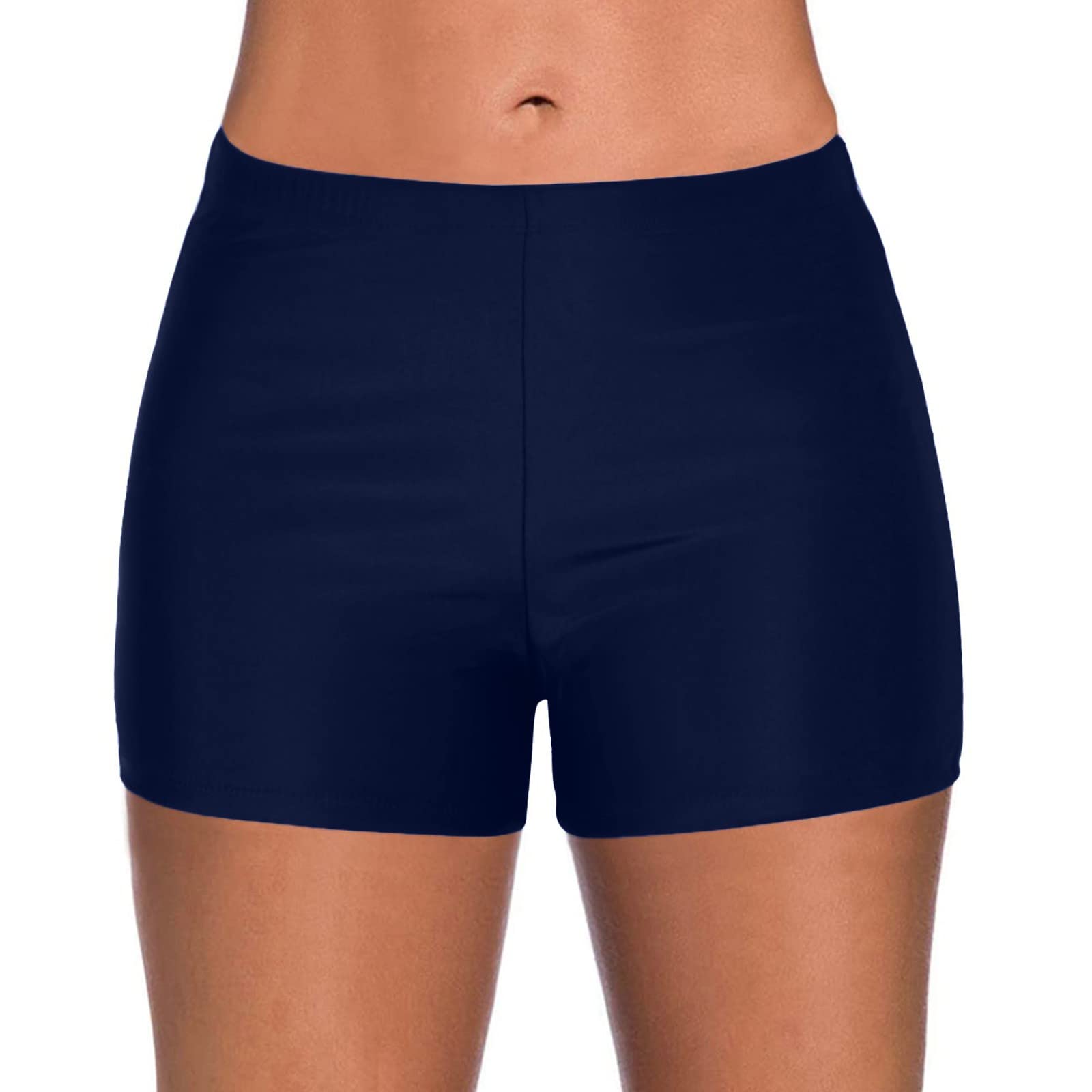 High Waist Swim Bottoms for Women - Solid Color Bikini Briefs, Board Shorts & Conservative Swimwear | Comfortable Beach & Pool Swimwear for Older Women, Running, Water Sports & Vacation