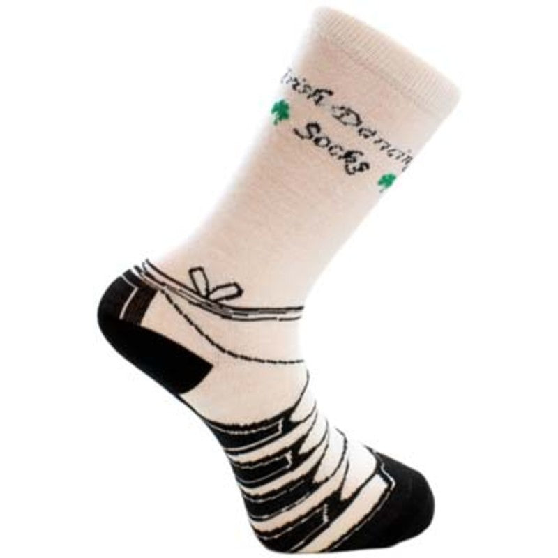 Irish Dancing Socks for Women & Men - Traditional Celtic Dance Socks with Non-Slip Grip - Perfect for Irish Step Dancing, Performances, and Dance Practice