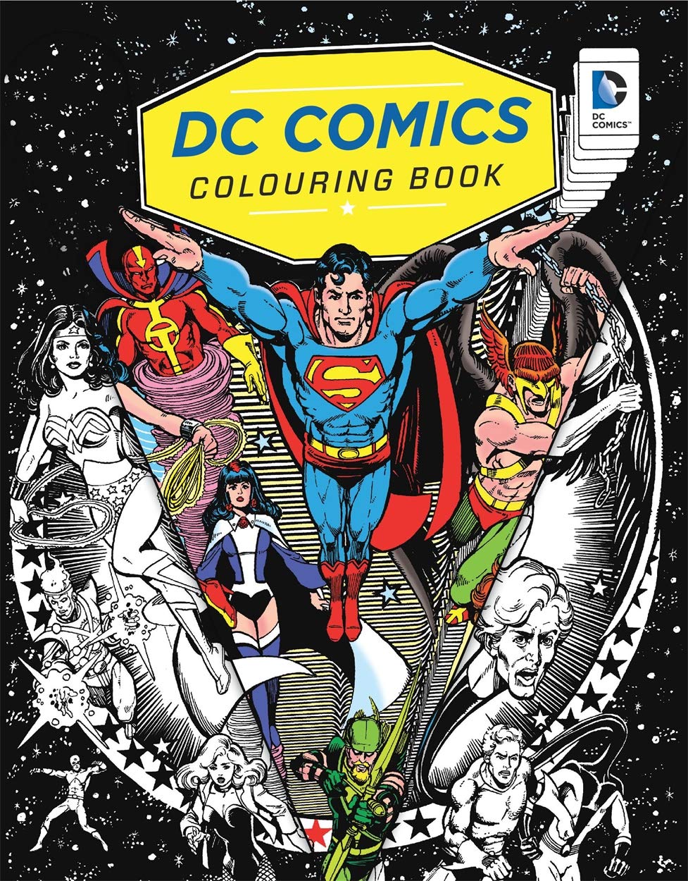 DC Comics Coloring Book for Adults & Kids - Superhero & Villain Art Therapy, Stress Relief & Creative Fun - Perfect for Gifts, Parties & Relaxation
