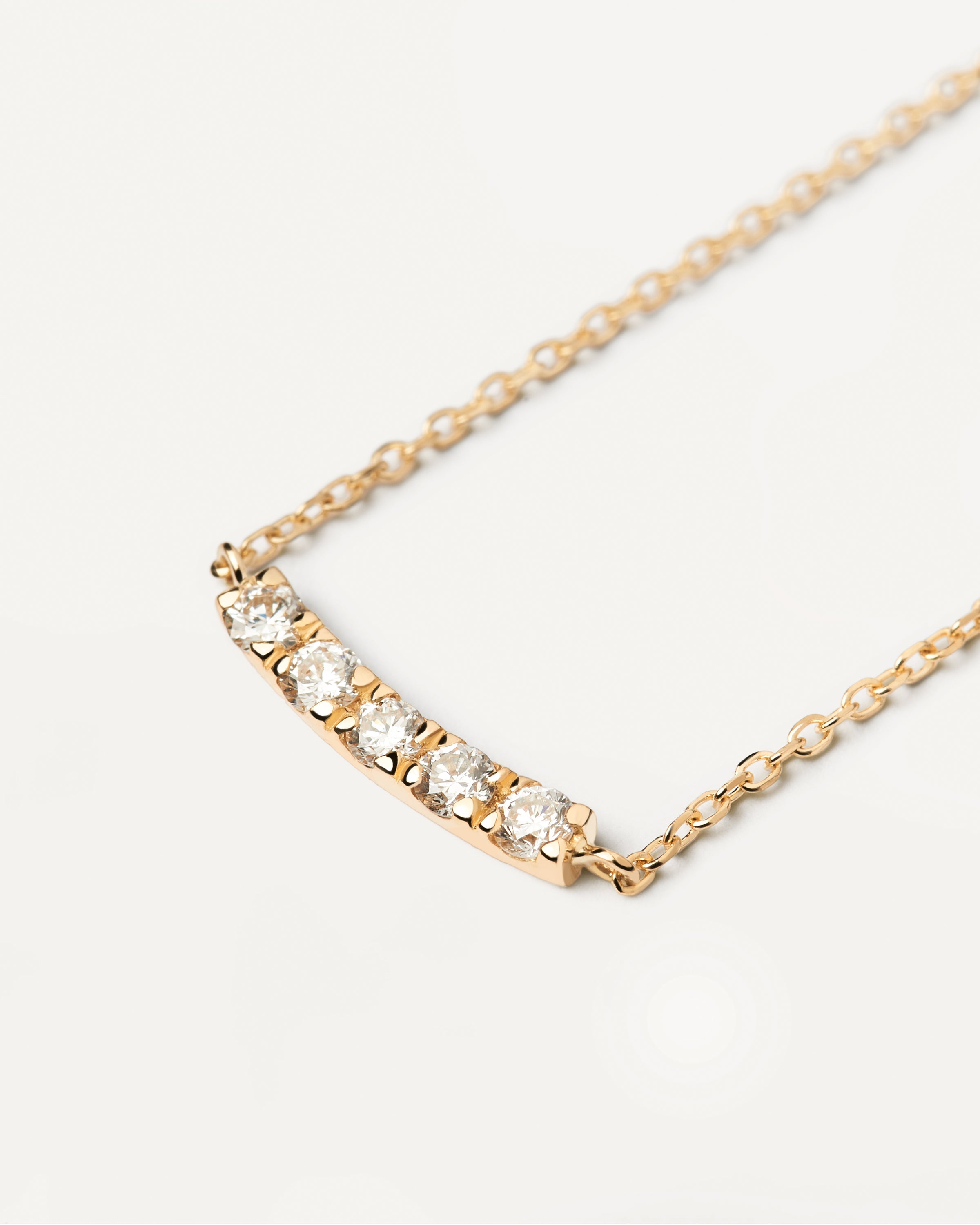 14K Gold Diamond Eternity Necklace for Women - Elegant Layering Necklace for Wedding, Anniversary, and Special Occasions