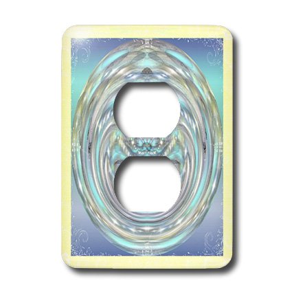 3D Rose Peace 2 Plug Outlet Cover - Decorative Wall Plate for Home & Office - Safety Cover for Unused Electrical Outlets - Perfect for Nursery, Kids Room & Dorm Decor