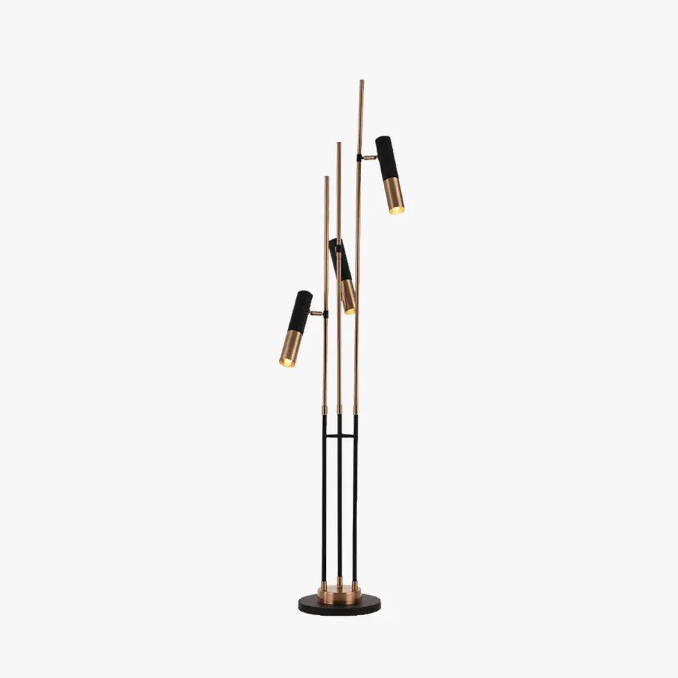3-Head Adjustable Modern Floor Lamp with LED Bulbs - Bright Lighting for Living Room, Bedroom, or Office - Perfect for Reading, Working, and Home Decor