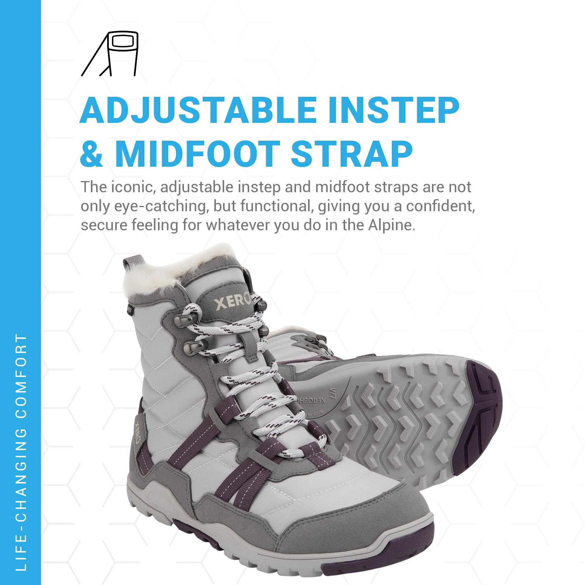 Xero Shoes Alpine Snow Boot - Women's Waterproof Insulated Winter Boots for Hiking, Snowshoeing & Cold Weather Outdoor Activities