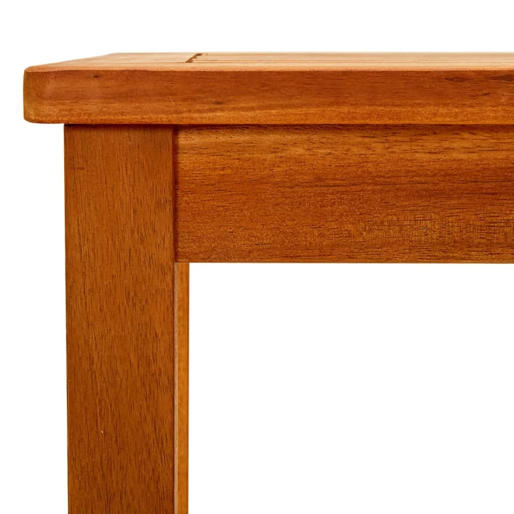 Outdoor Coffee Table 19.6x13.7x14.1 Inch - Solid Acacia Wood Patio Side Table for Deck, Porch, Balcony, Garden - Weather-Resistant Outdoor Furniture for Backyard, Lawn & Poolside Relaxation