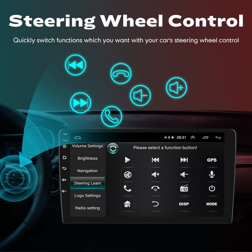 Android 10 Car Stereo with GPS Navigation - 2.5D Touch Screen Multimedia Player for KIA SONET 2020 RHD | Perfect for Road Trips & Daily Commuting