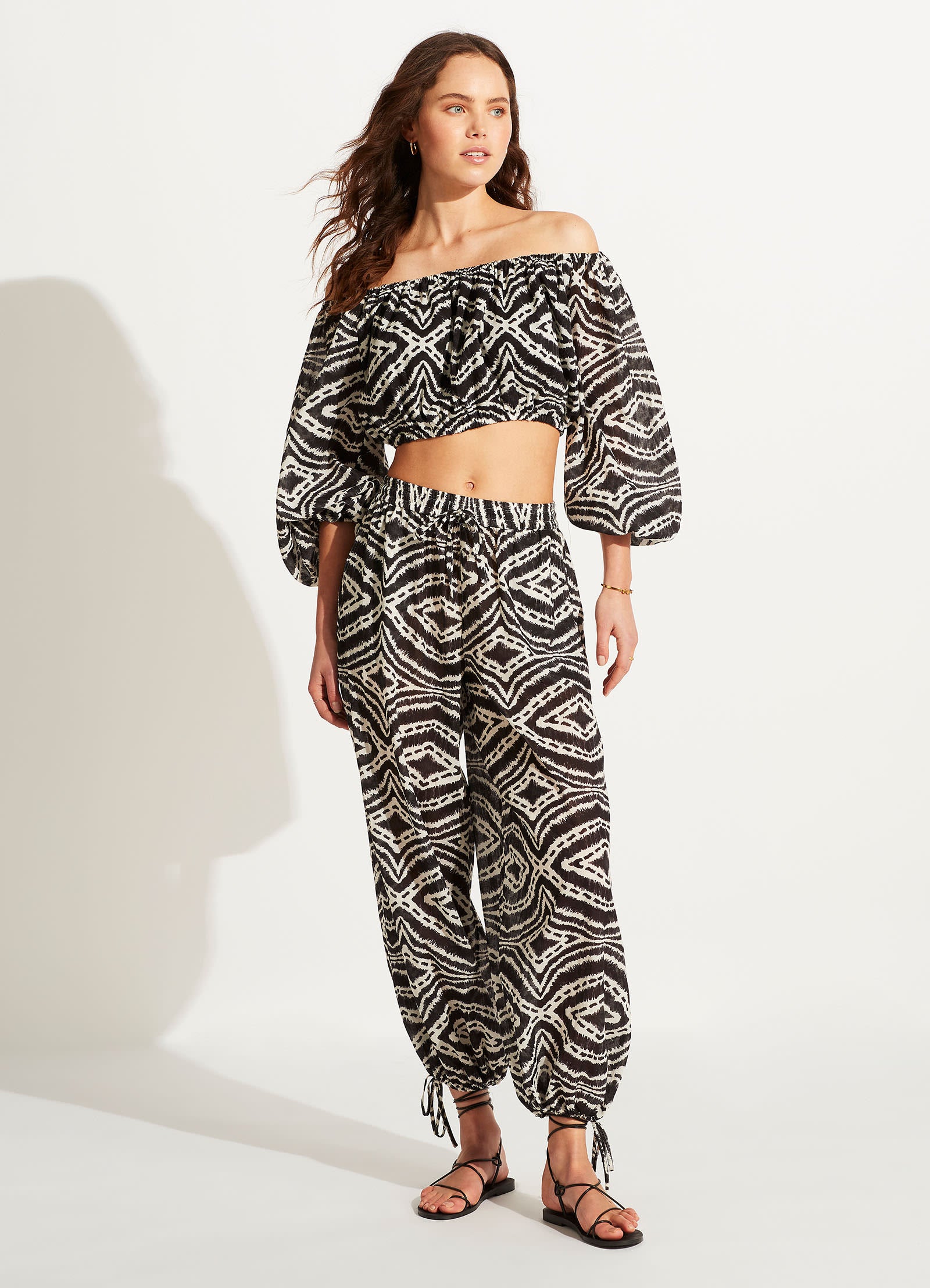 Zanzibar Crop Top - Black | Women's Fashion Short Shirt for Summer, Beach, and Casual Outfits