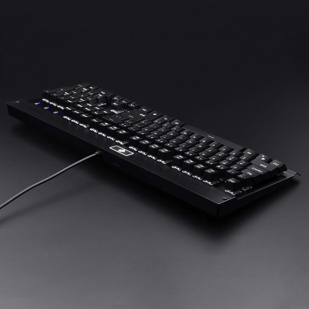 EagleTec KG010 Wired Mechanical Keyboard with Brown Switches - Ergonomic Design for Typing, Gaming & Office Use - Compatible with PC, Mac & Laptop (Black, Non-Backlit) - Perfect for Home Office, Business & Professional Workspaces