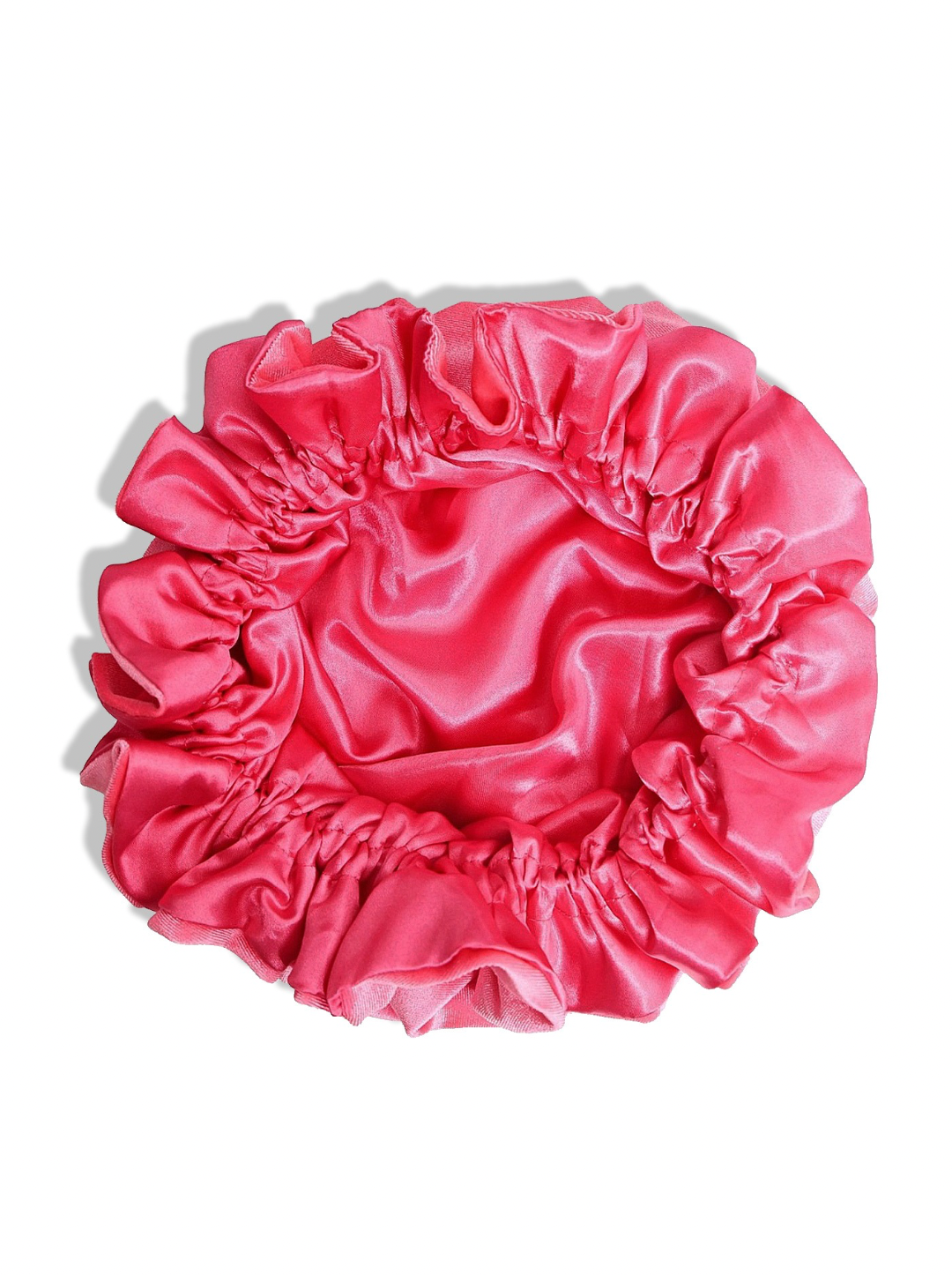 Vanity Cloud Bonnet Fuchsia - Elegant Women's Hair Bonnet for Night & Travel | Soft Satin Sleep Cap for Curly & Natural Hair Protection