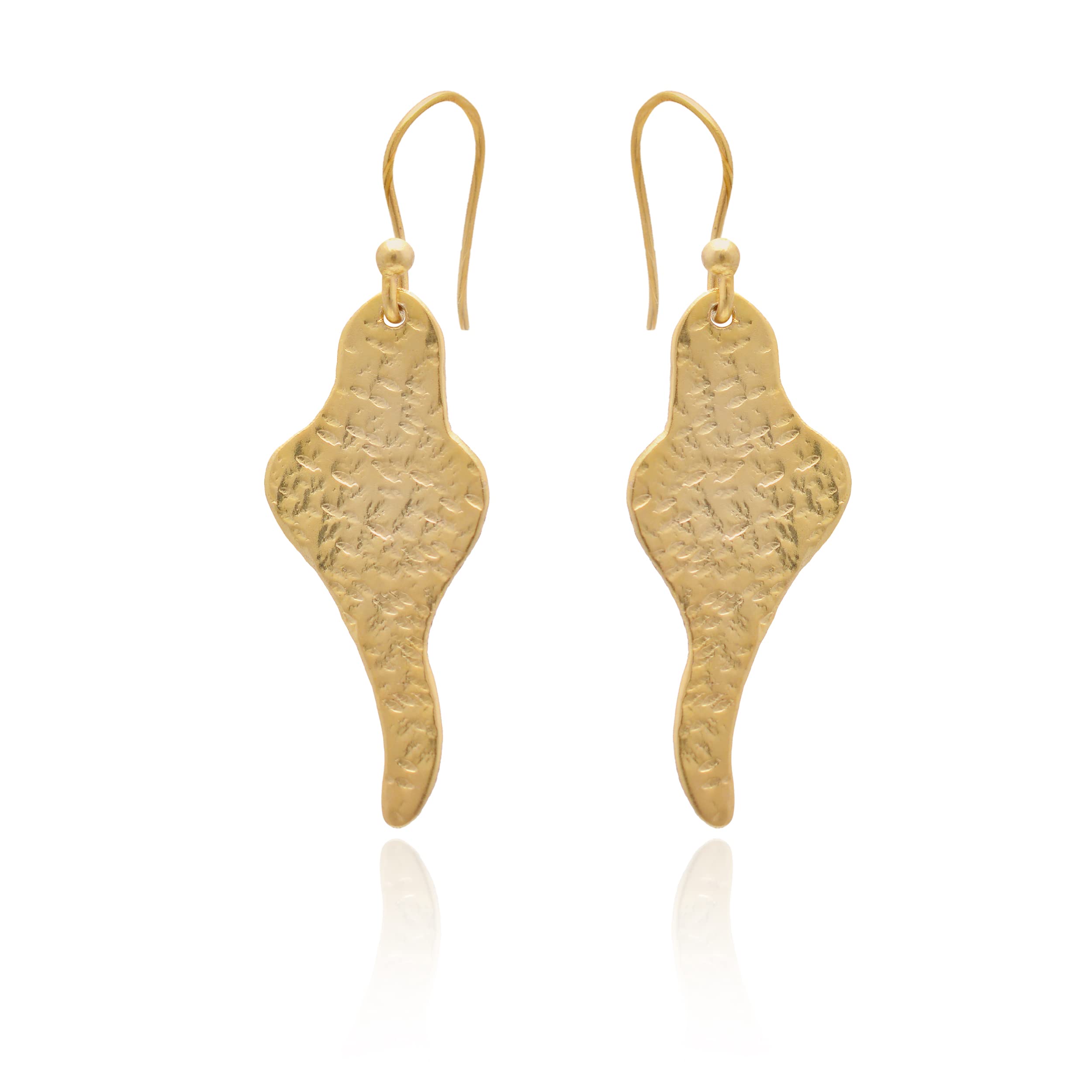 Veracity Jewelry 18K Yellow Gold Plated Handmade Dangle Earrings for Women - Elegant Fashion Jewelry Gift for Her - Designer Gold Filled Earrings VE-546 - Perfect for Weddings, Parties, and Special Occasions