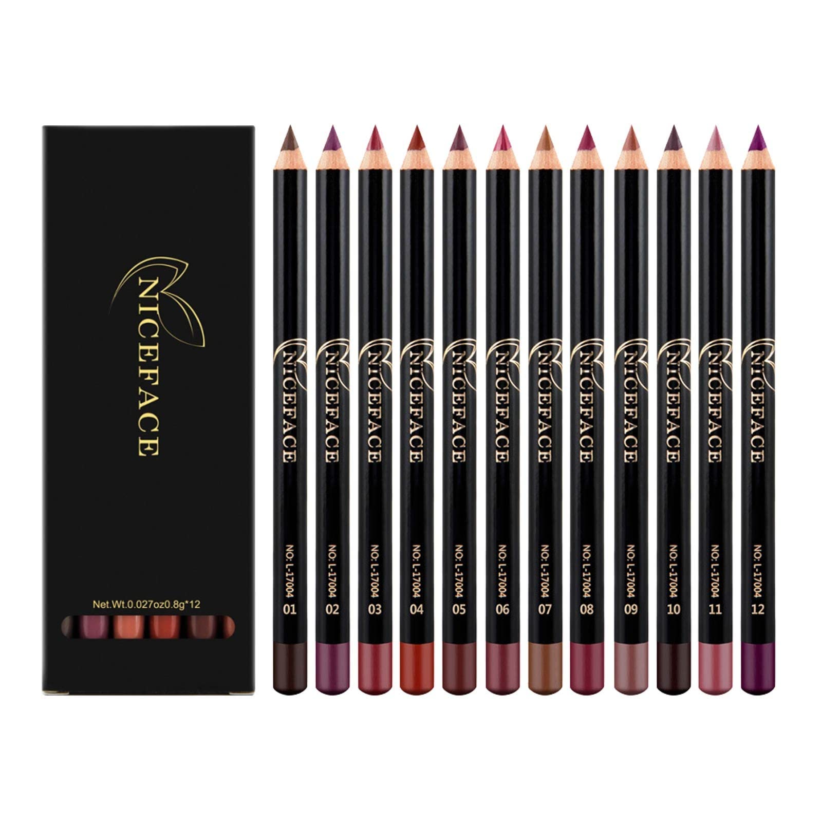 12 Color Waterproof Lip Liner Pencil Set - Long Lasting Matte Velvet Lipstick Pencil for Daily Makeup, Travel, Party & Work | Smudge Proof Lip Contour for All-Day Wear | Perfect for Professional Makeup Artists & Beauty Enthusiasts