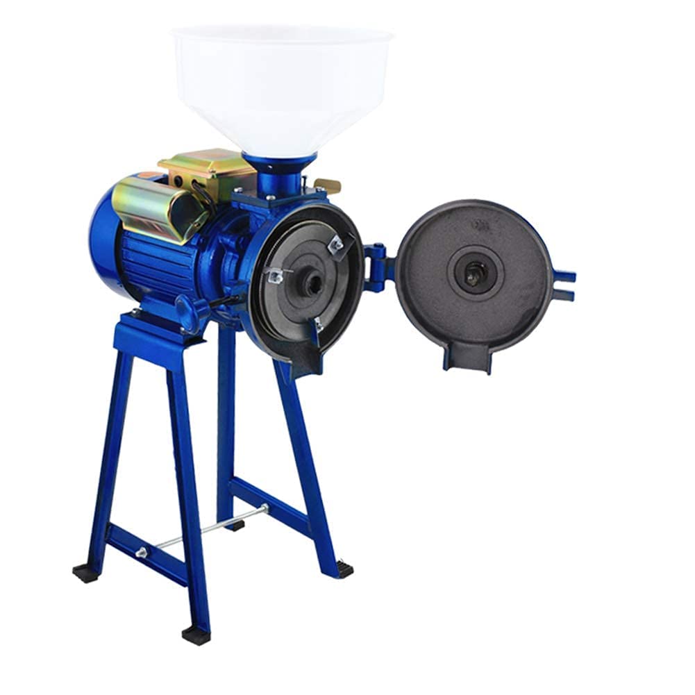 2200W Commercial Electric Grain Grinder for Corn, Wheat, Coffee & Cereals - Heavy Duty Mill Machine with Funnel - Perfect for Home Brewing, Baking & Animal Feed Preparation