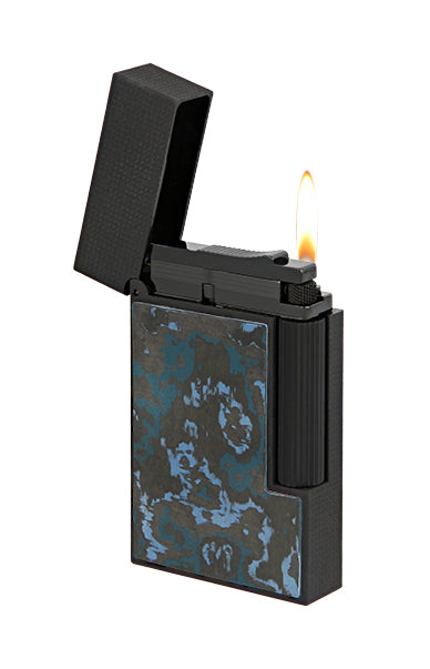 S.T. Dupont Ligne 2 Carbon Glacial Cave Luxury Lighter - Premium Butane Cigar & Cigarette Accessory for Gifts, Collectors & Smoking Enthusiasts