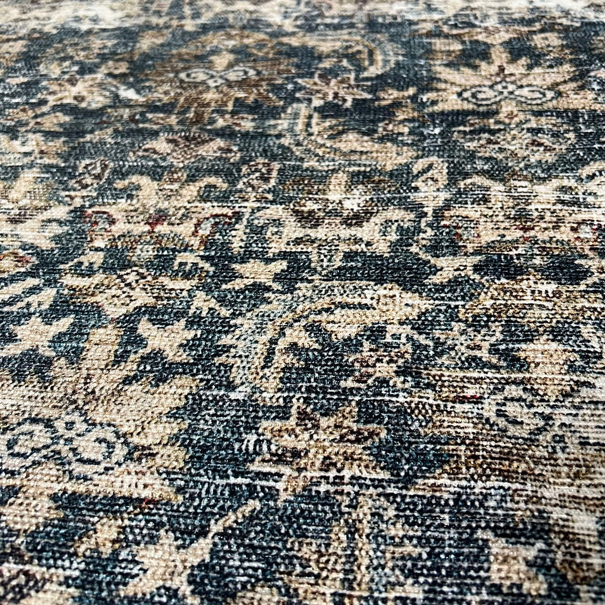 Stylish Brown & Blue Area Rug - Soft Non-Slip Living Room Carpet for Home Decor | Perfect for Bedroom, Nursery & Office