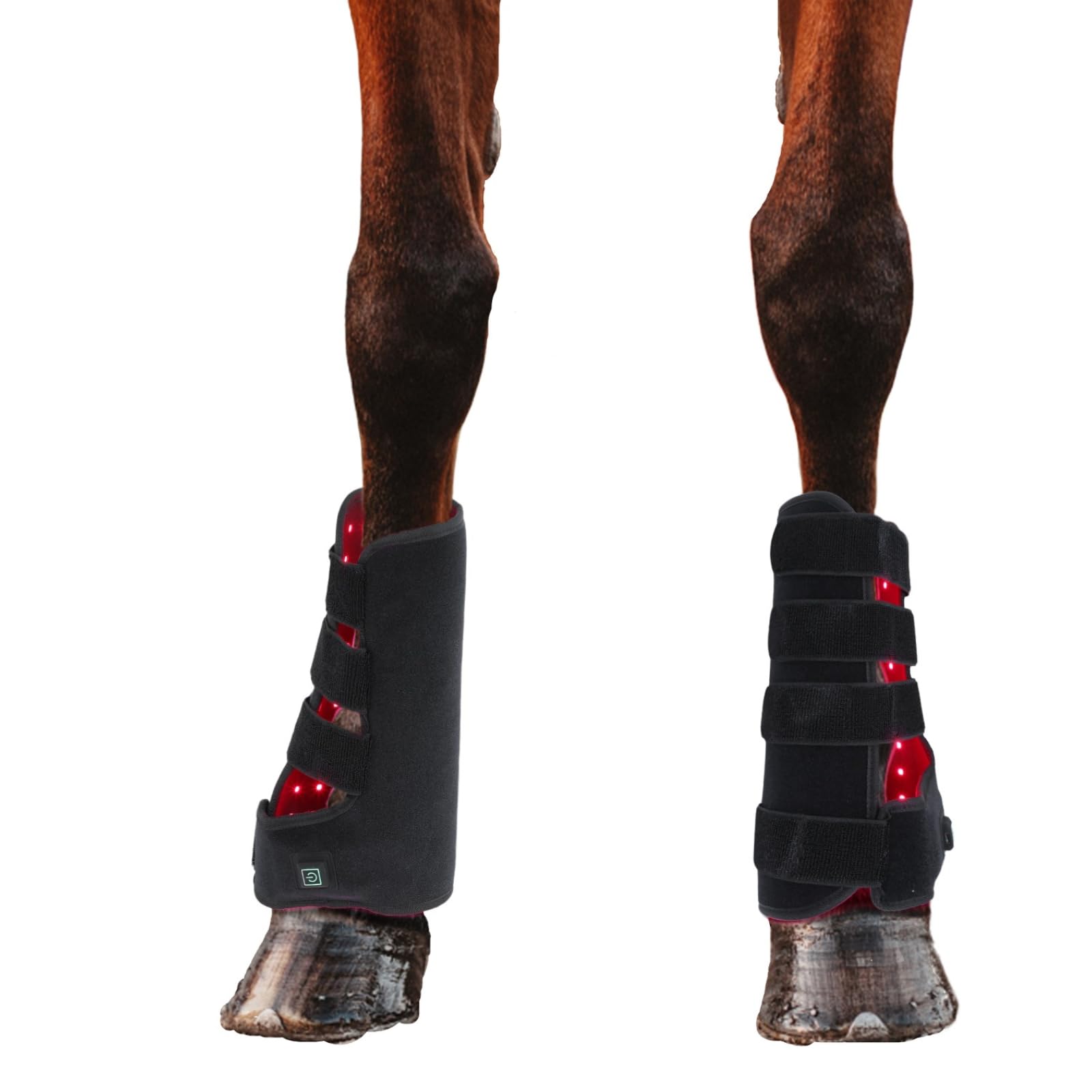 Infrared Horse Care Boots with Red Light Therapy - Relieve Muscle & Joint Pain from Vigorous Exercise | Equine Leg Support for Training & Recovery | 1 Pair (Fits Both Front or Hind Legs) | Perfect for Post-Workout Recovery & Injury Prevention