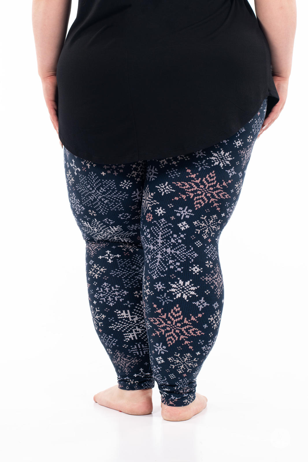 Let It Snow Patterned Leggings for Women - Festive Winter Printed Yoga Pants - Perfect for Christmas, Holiday Parties & Cozy Winter Outfits