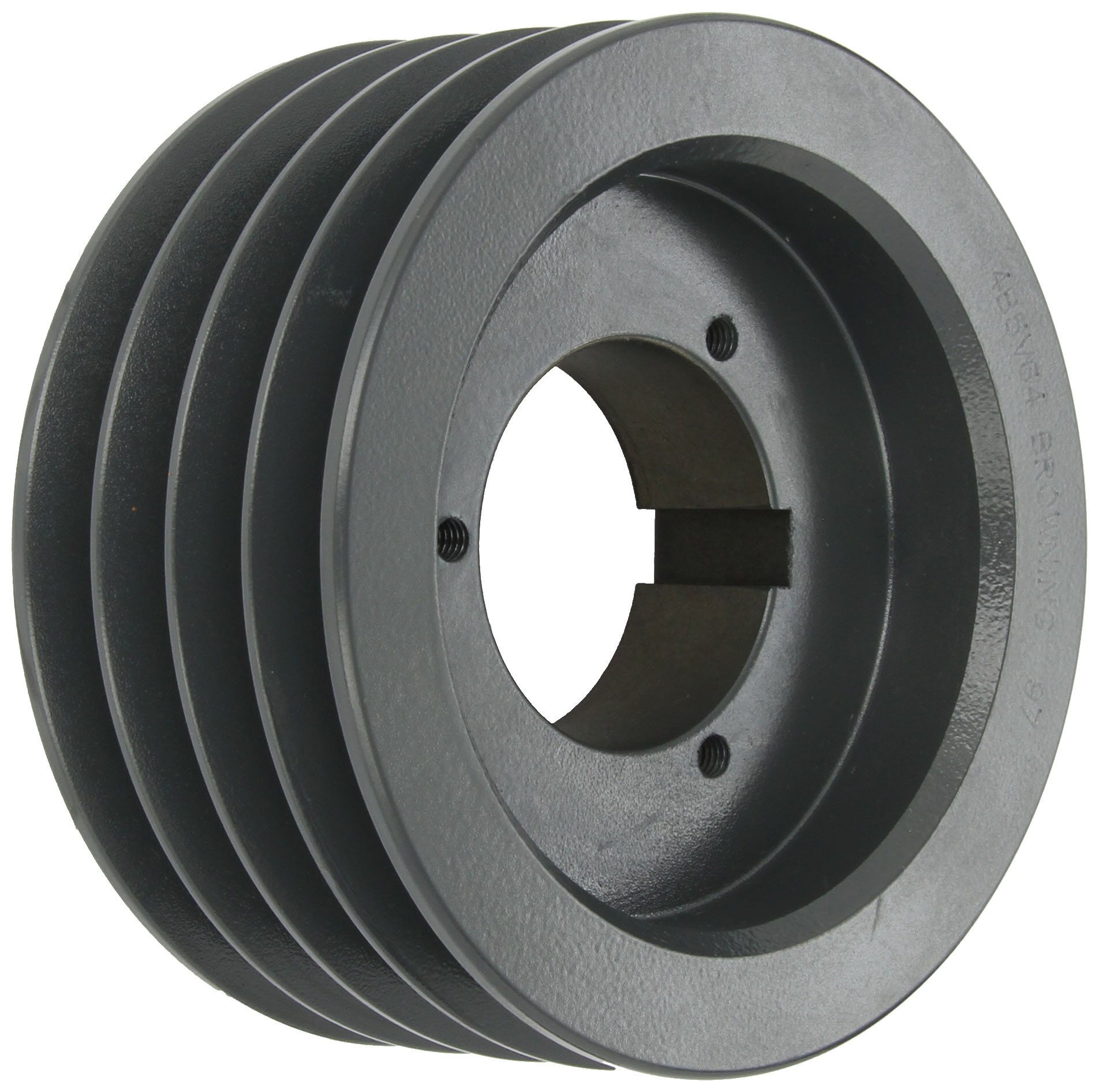 4B5V64 Split Taper Sheave - Cast Iron 4 Groove Pulley for A, B & 5V Belts with B Bushing - Ideal for Industrial Machinery & Power Transmission Systems