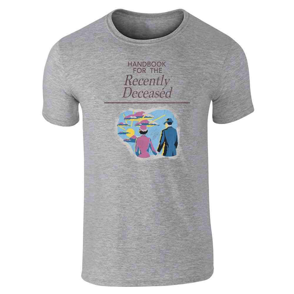 Funny Gothic Graphic T-Shirt for Men | Pop Threads Handbook for The Recently Deceased | Perfect for Halloween, Goth Parties & Alternative Fashion Lovers