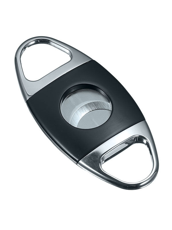 Premium Matte Black & Silver Cigar Cutter - Professional Stainless Steel Guillotine Cutter for Perfect Cuts | Ideal for Cigar Aficionados, Gifts & Relaxation Moments