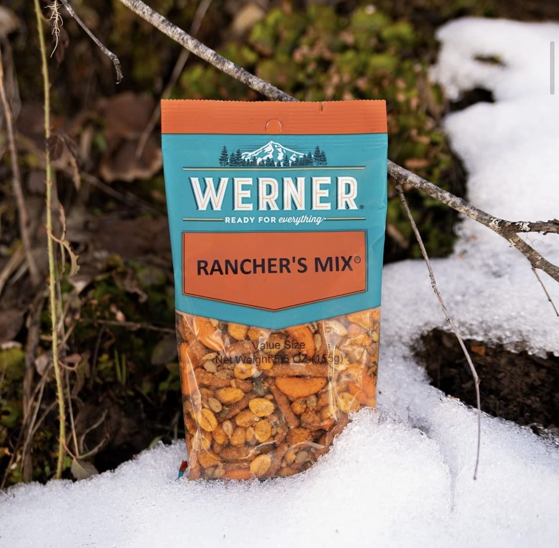 Werner Snacks Rancher’s Mix – Spicy Habas Snack Mix, Value Size 5.5oz (Pack of 6) | Bold Flavors for Parties, Road Trips & Office Snacking | Crunchy & Delicious Trail Mix