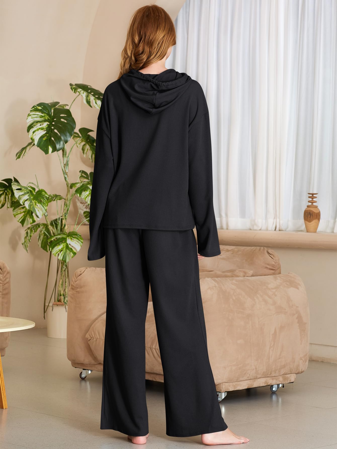 YKR Women's Lounge Sets 2-Piece Outfits - Soft Knit Sweatsuit with Pockets for Women | Cozy Tracksuit for Home, Yoga, Travel & Casual Wear