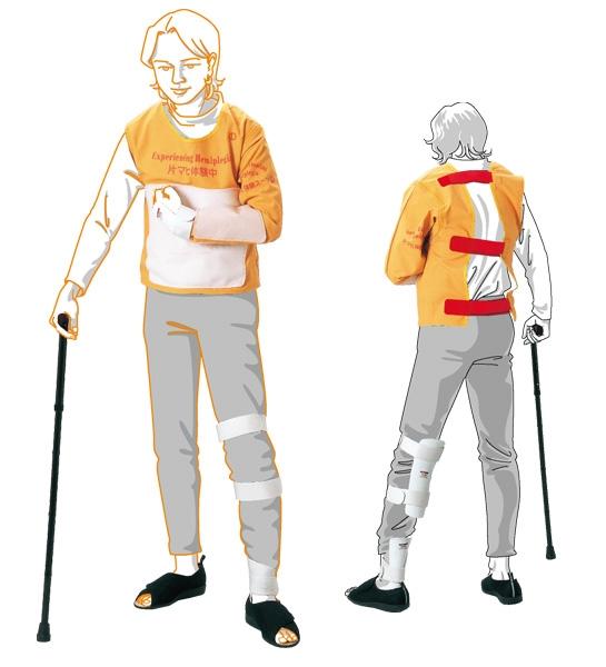 Stroke & Hemiplegia Simulation Suit - Medium Size for Medical Training & Rehabilitation Practice | Physical Therapy Aid for Healthcare Professionals & Students
