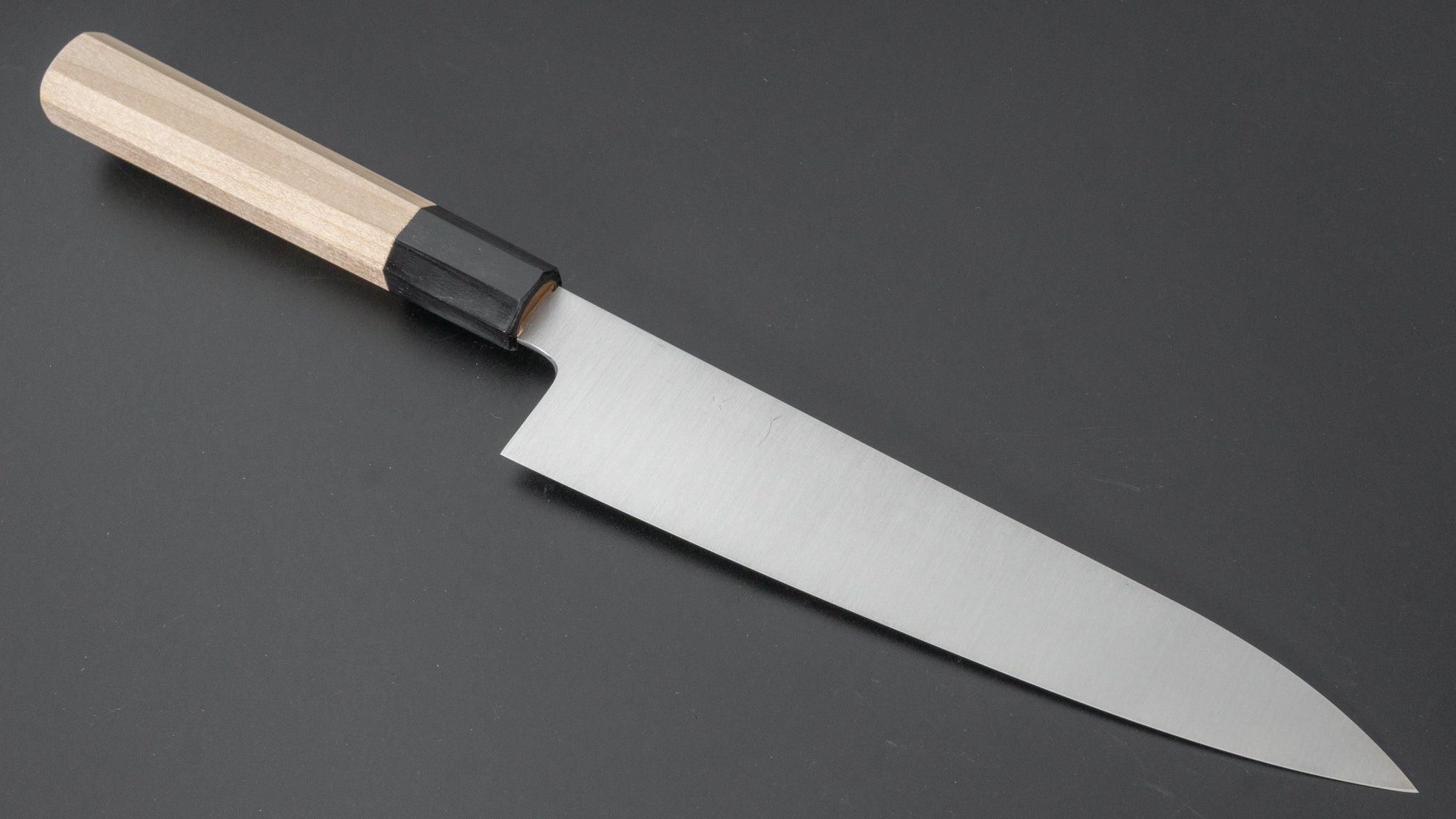 Hitohira Ashi Swedish Stainless Steel Gyuto Chef Knife 210mm with Japanese Ho Wood Handle - Professional Kitchen Knife for Sushi, Meat Cutting & Vegetable Chopping