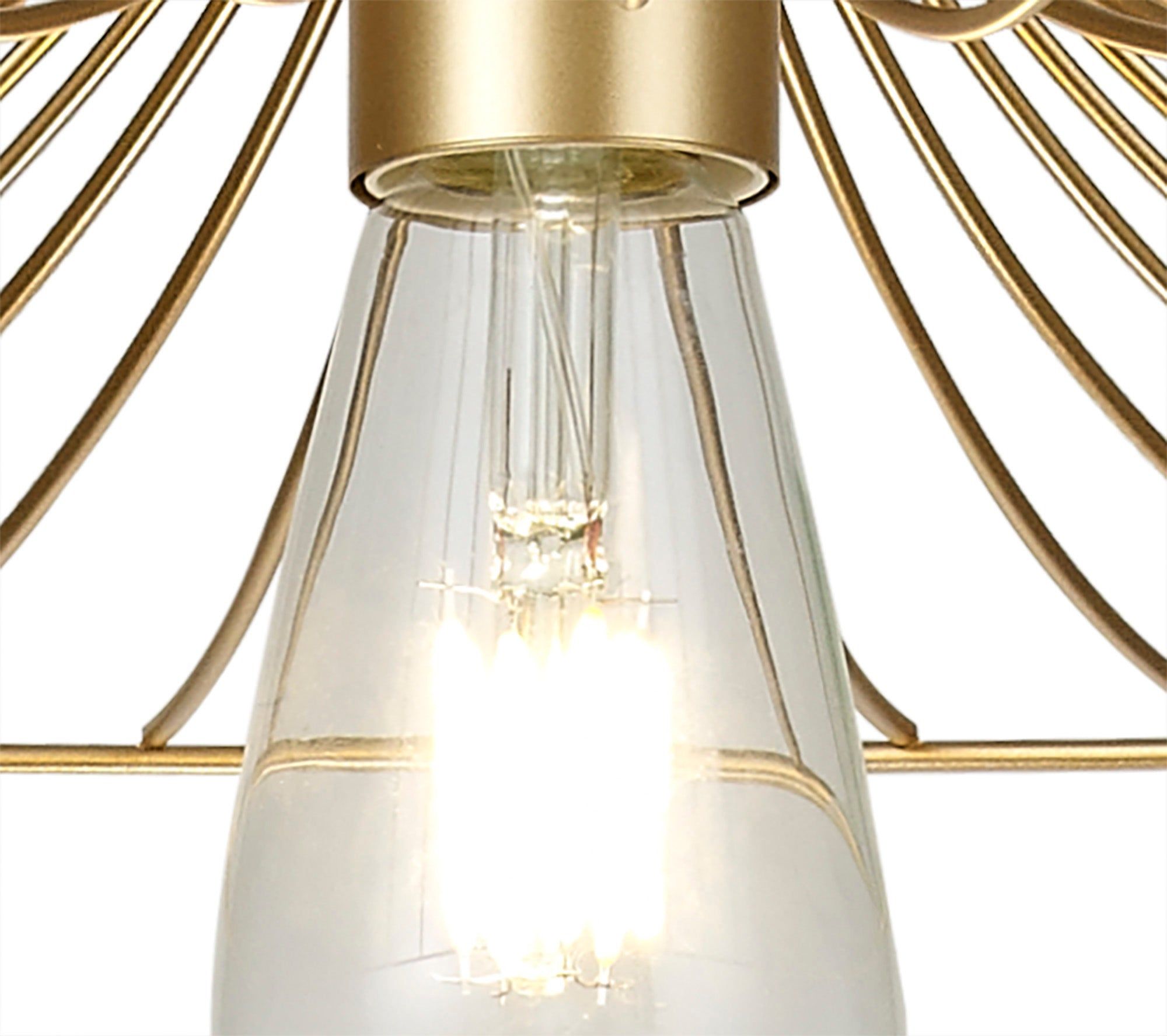 Auclair Shallow Pendant Light Fixture - 1 x E27 Socket - Graphite & Gold Finish - IP20 Rated - Perfect for Dining Room, Kitchen Island or Bedroom Lighting