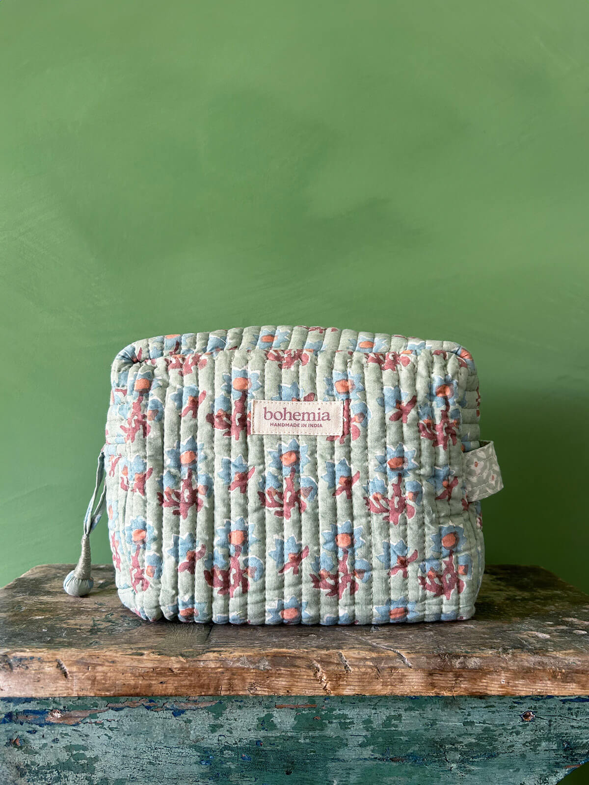 Posie Washbag - Duck Egg Blue Waterproof Travel Cosmetic Bag for Women | Perfect for Toiletries, Makeup, and Travel Essentials