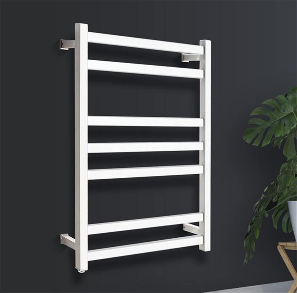 Electric Heated Towel Warmer Rack - Stainless Steel Wall Mounted 7-Bar Towel Holder for Bathroom, Spa & Luxury Home Use - Fast Drying & Warm Towels for Ultimate Comfort