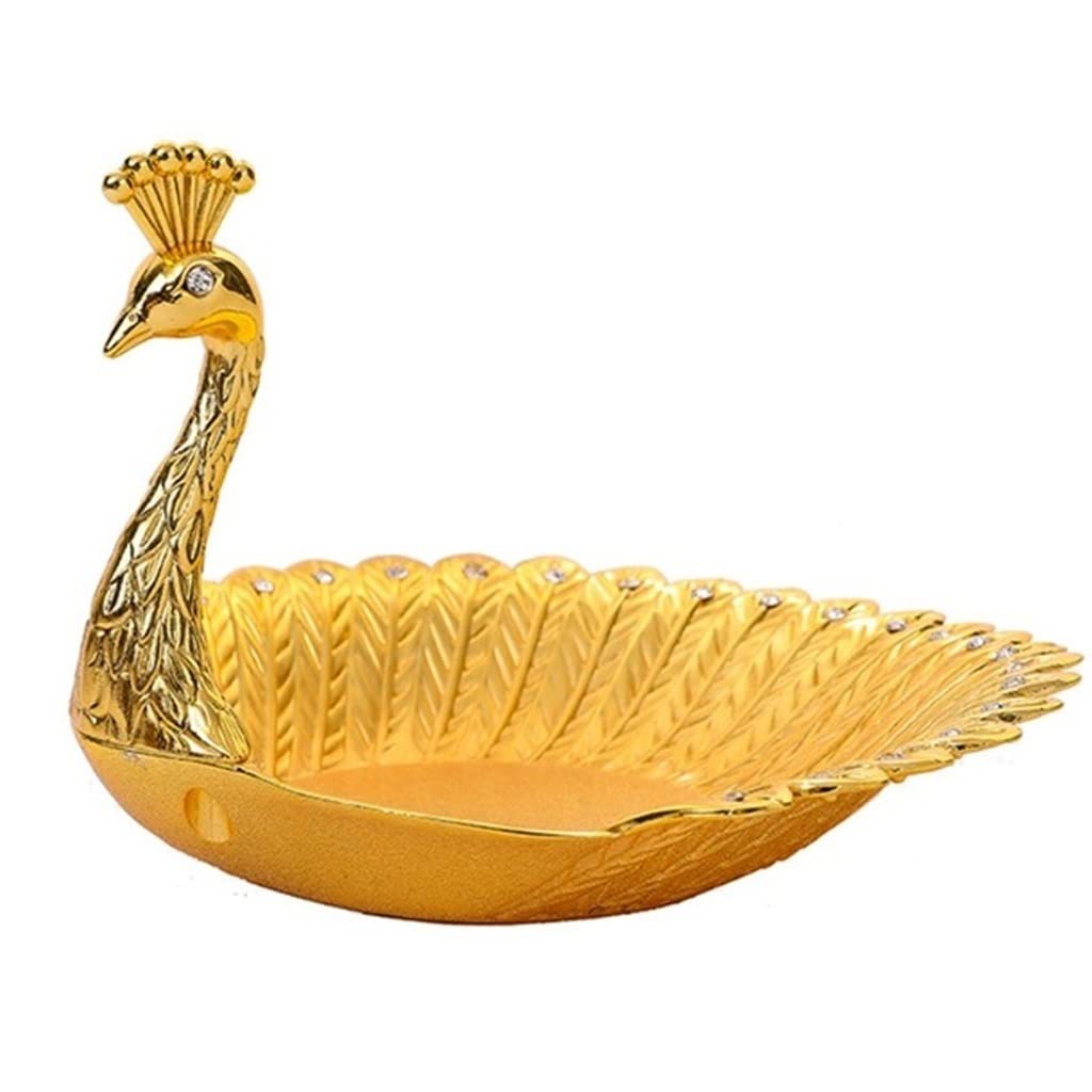 Peacock-Shaped Luxury Fruit Bowl - Elegant Candy Dish, Snack Tray & Nut Bowl for Wedding Party, Home Decor & Kitchen Use | Perfect for Entertaining Guests & Stylish Table Setting