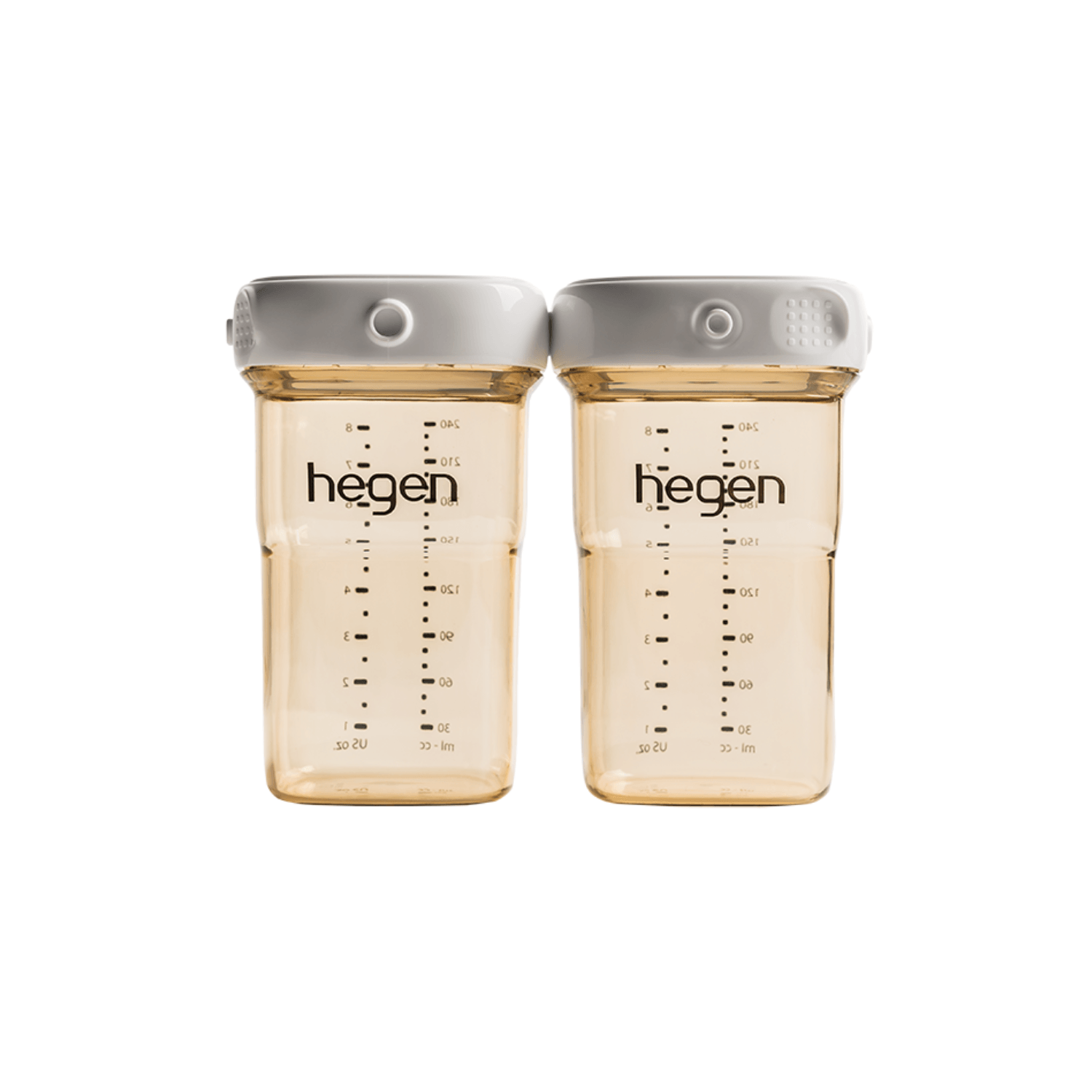Hegen PCTO™ 240ml/8oz BPA-Free PPSU Breast Milk Storage Containers, 2 Pack - Perfect for Breastfeeding Moms, Travel & Freezer Storage