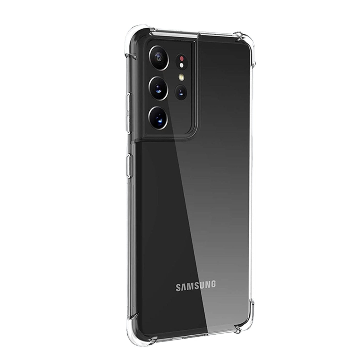 Samsung Galaxy S21 Ultra Clear Protective Case - Slim Shockproof Cover with Raised Edges | Perfect for Everyday Use, Travel & Outdoor Activities