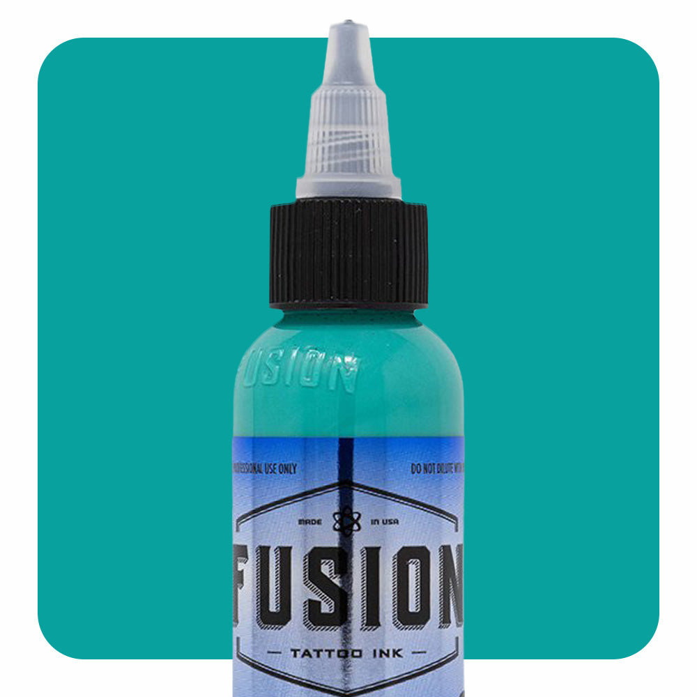 Premium Fusion Tattoo Ink Set - 4 Pack Gradient Green with White (1oz Each) - Professional Body Art Supplies for Tattoo Artists & Beginners - Perfect for Sleeves, Cover-ups & Detailed Work