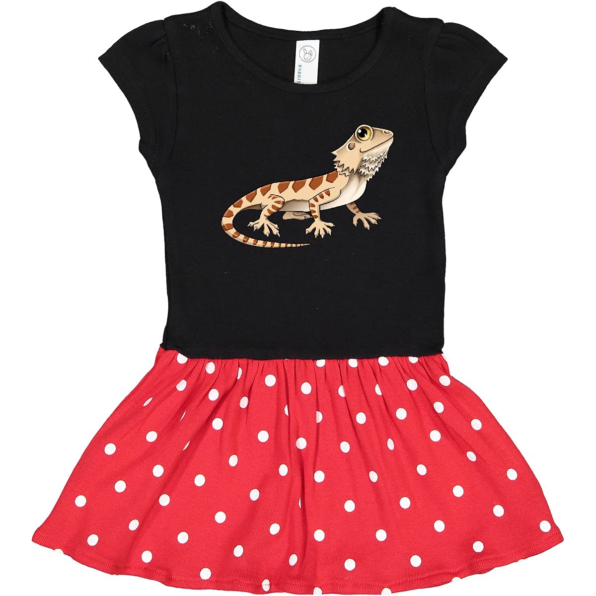 Cute Bearded Dragon Toddler Dress - Playful Reptile Outfit for Kids