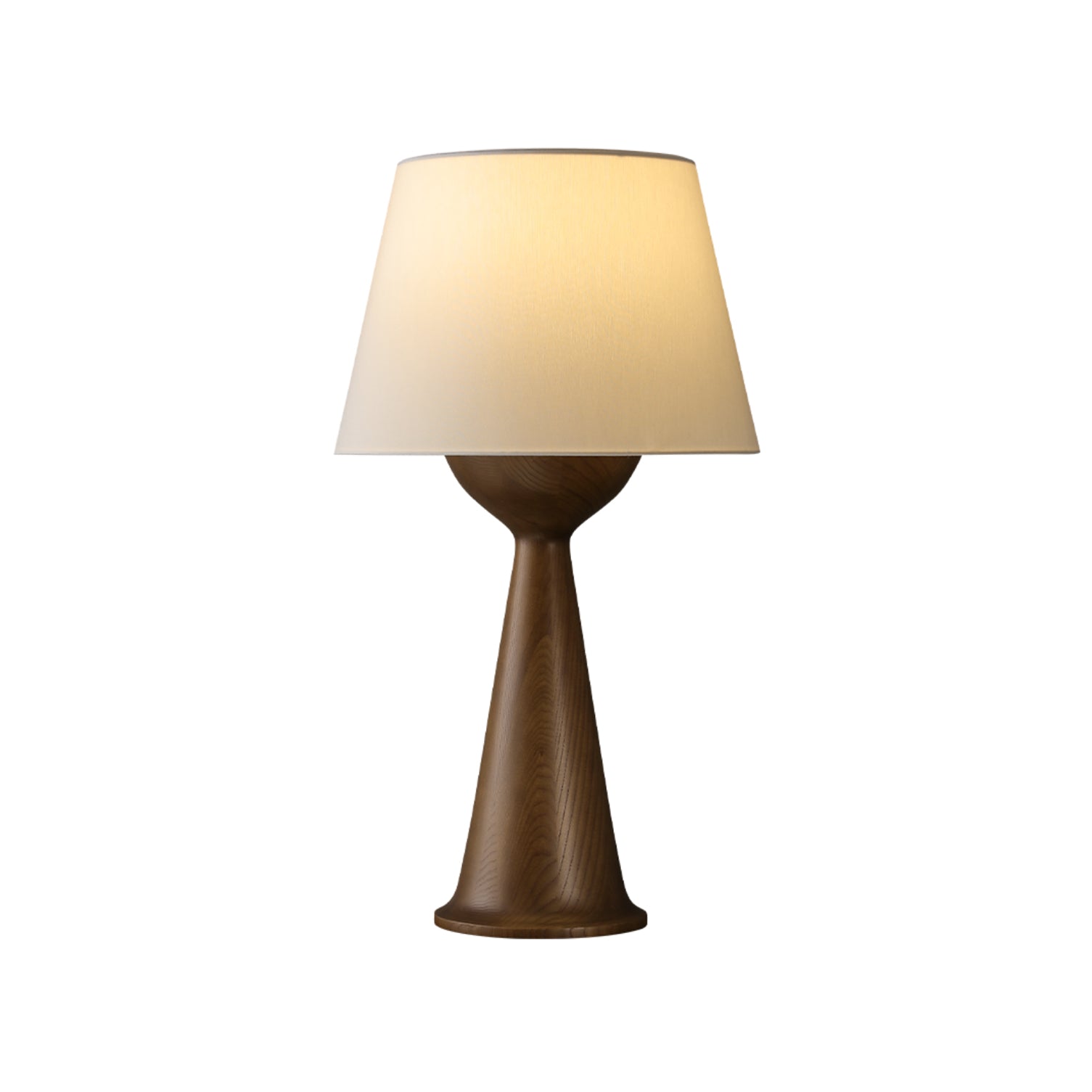 Elegant Hourglass Wood Table Lamp - Modern Home & Office Decor - Perfect for Bedroom, Living Room, and Study Lighting