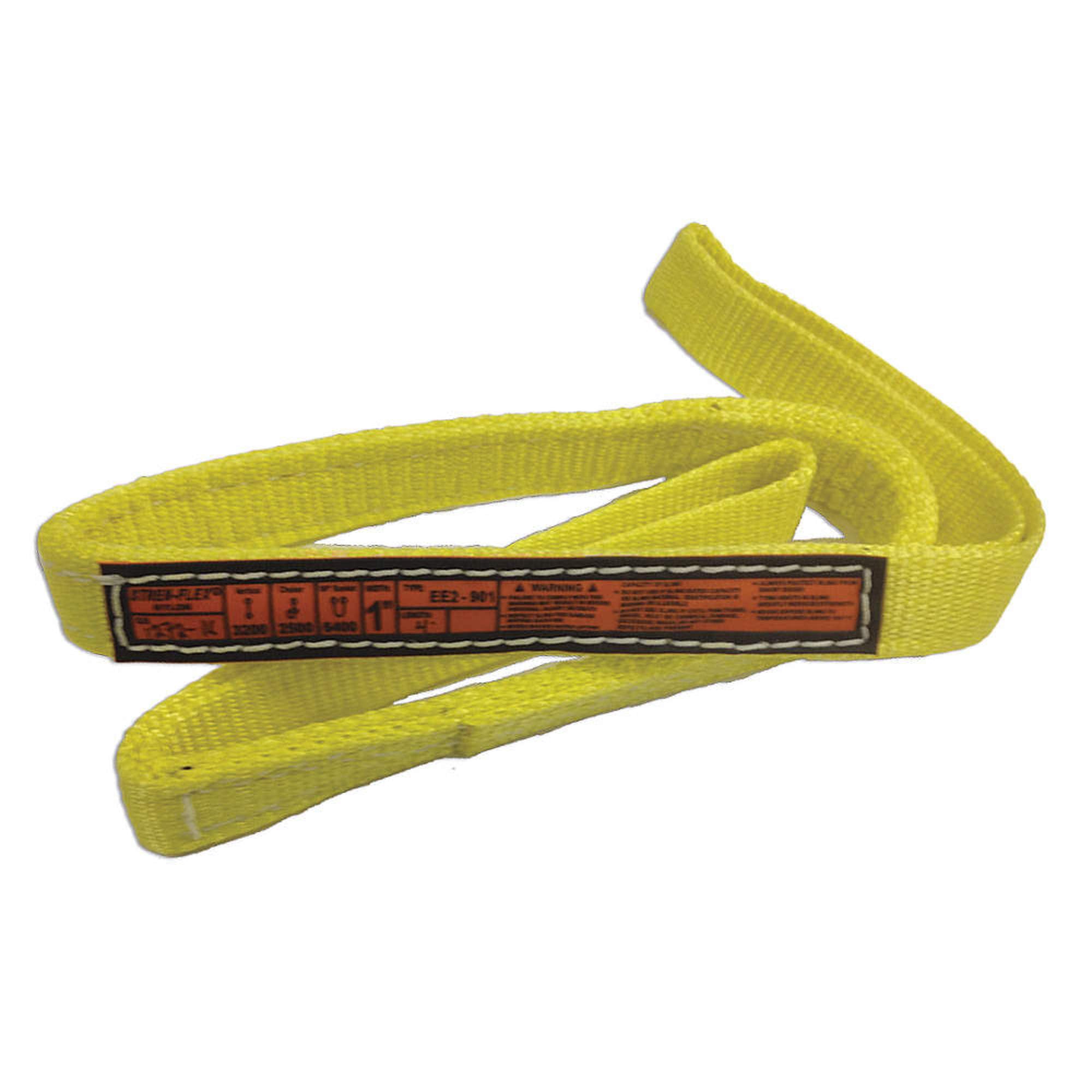 Heavy Duty 8 ft Eye & Eye Web Sling - 6100 lb Capacity - Ideal for Lifting, Rigging & Construction Applications