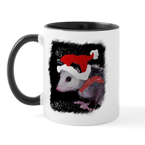 White/Black Inside - Possum Santa Mug
