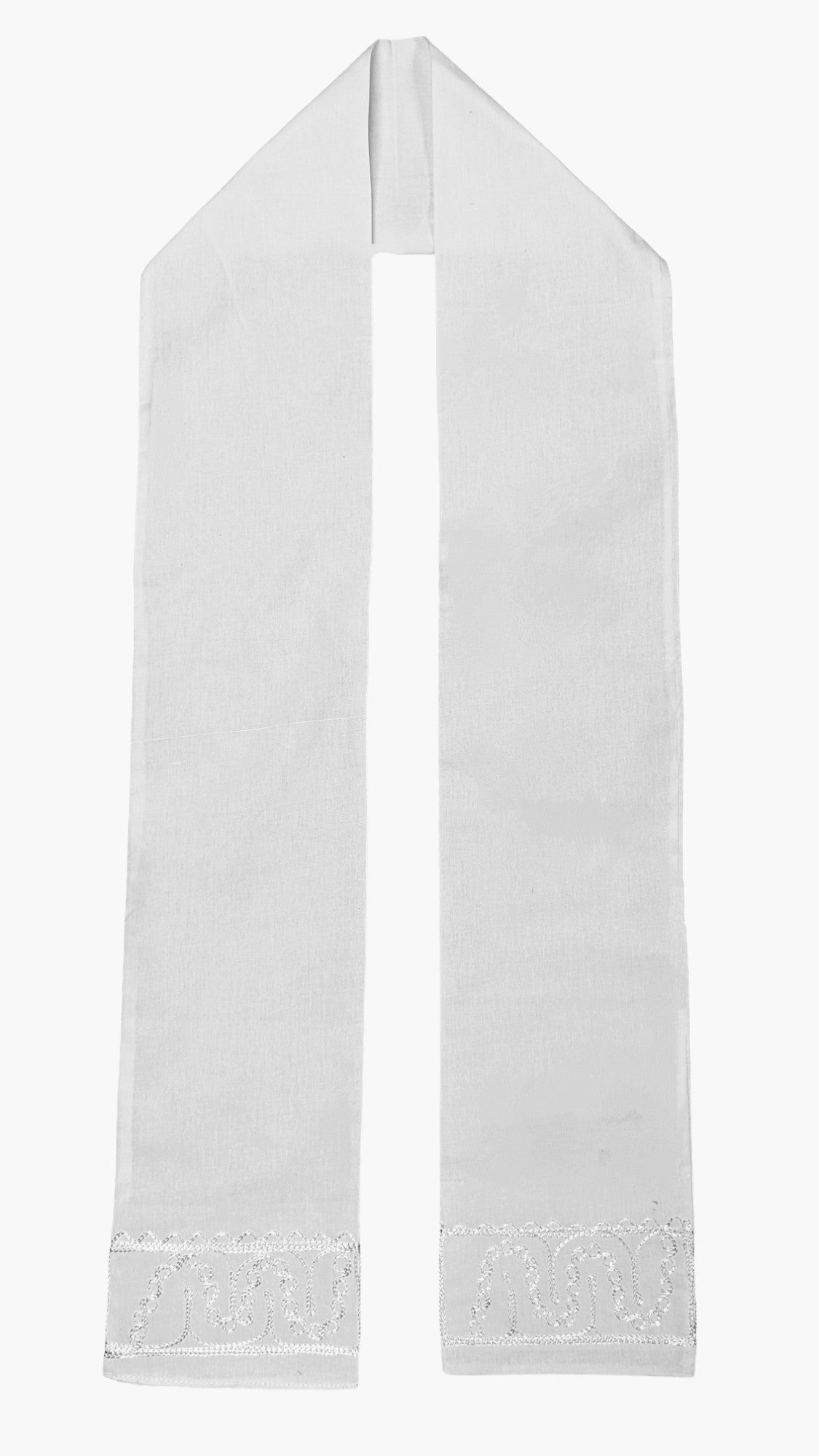 Dupsie's Jamani Essence Off White Embroidered African Sash DP670S - Traditional African Waist Wrap for Weddings, Cultural Events & Fashion Accessories
