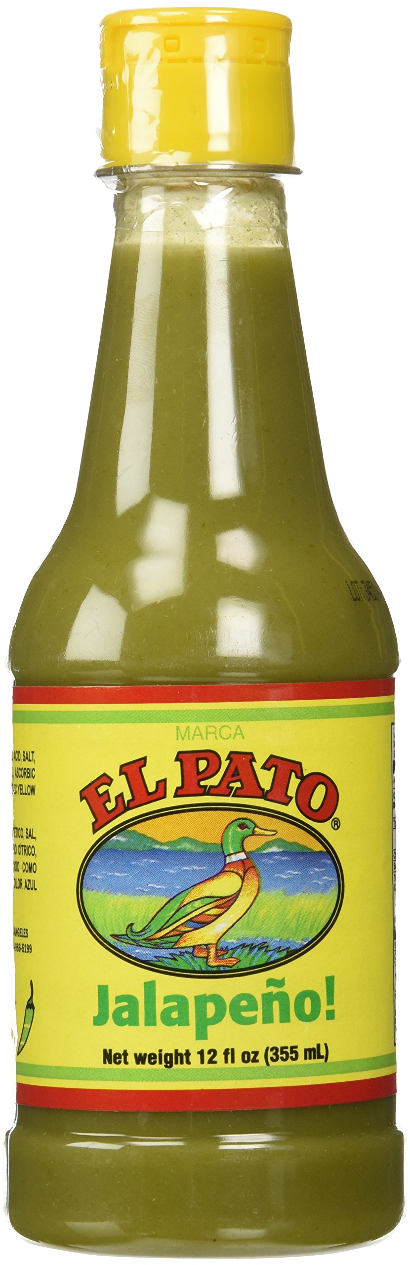 El Pato Flavorful Green Jalapeno Hot Sauce - 12 Fl Oz (Pack of 2) | Spicy Mexican Condiment for Tacos, Burritos & Nachos | Authentic Flavor Enhancer