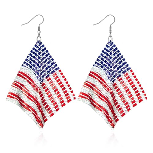 Alloy Mesh Flag Earring