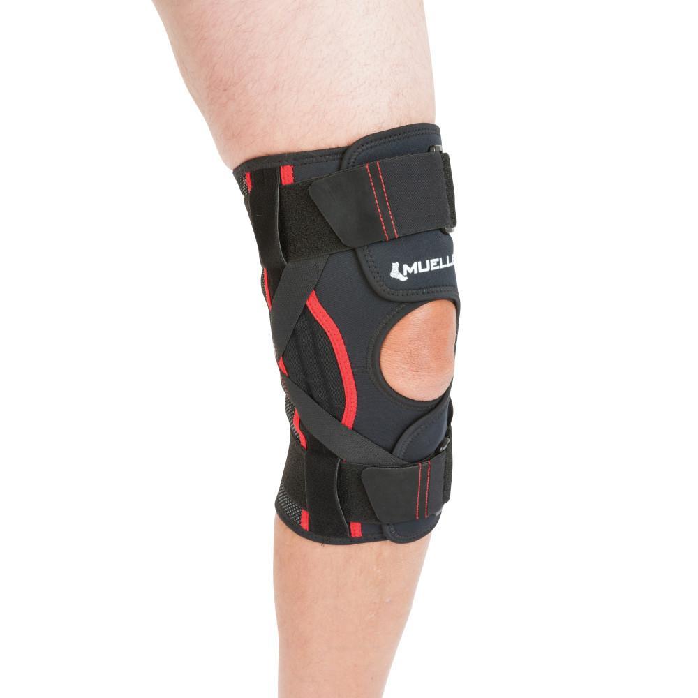 Mueller Omniforce Adjustable Knee Stabilizer - Breathable Support Brace for Running, Basketball & Sports Injury Recovery - Relieves Pain from Arthritis, ACL & Meniscus Tears