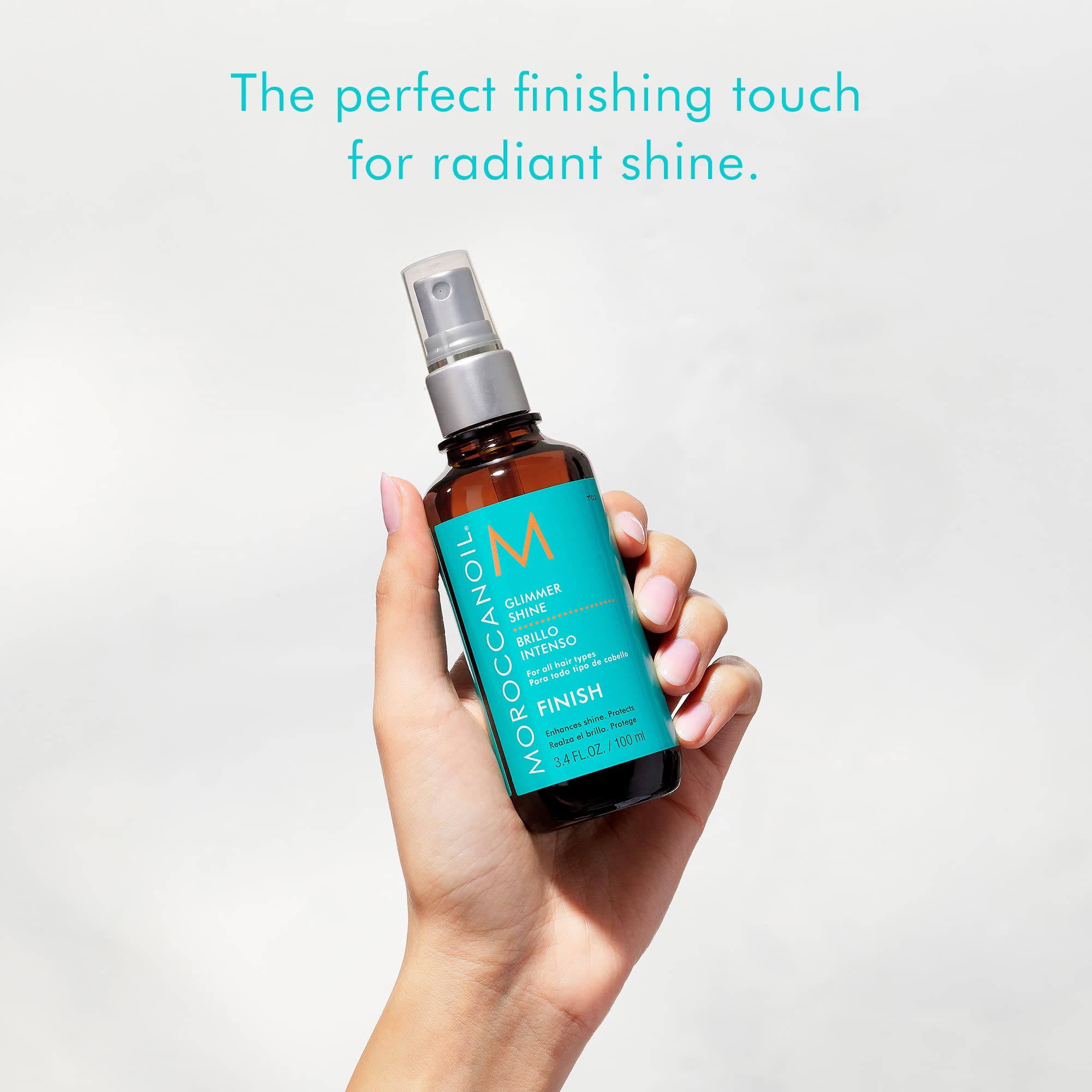 Moroccanoil Glimmer Shine Spray for Hair - Lightweight Shine & Frizz Control with Argan Oil - Perfect for Daily Styling & Special Occasions