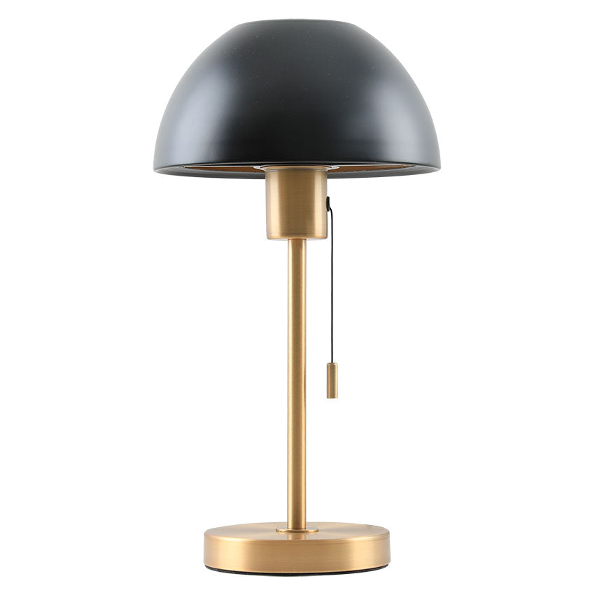 Bella Satin Brass Table Lamp with Dome Shade - E27 Base in Multiple Finishes - Perfect for Bedroom, Living Room & Office Decor