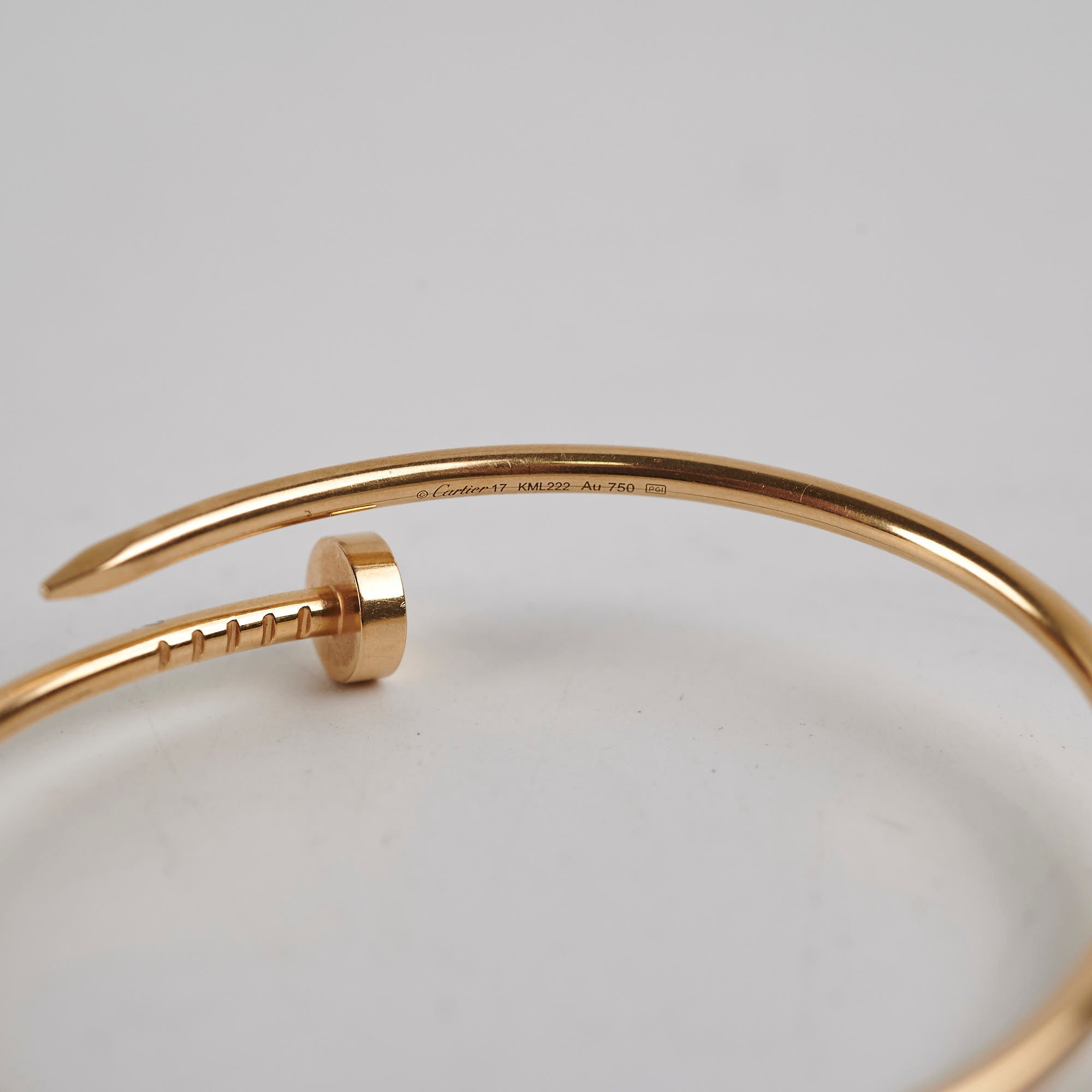 Cartier Juste Un Clou Small 18K Yellow Gold Bracelet Size 17 - Luxury Nail Bangle for Women, Perfect for Gifts, Parties & Everyday Elegance