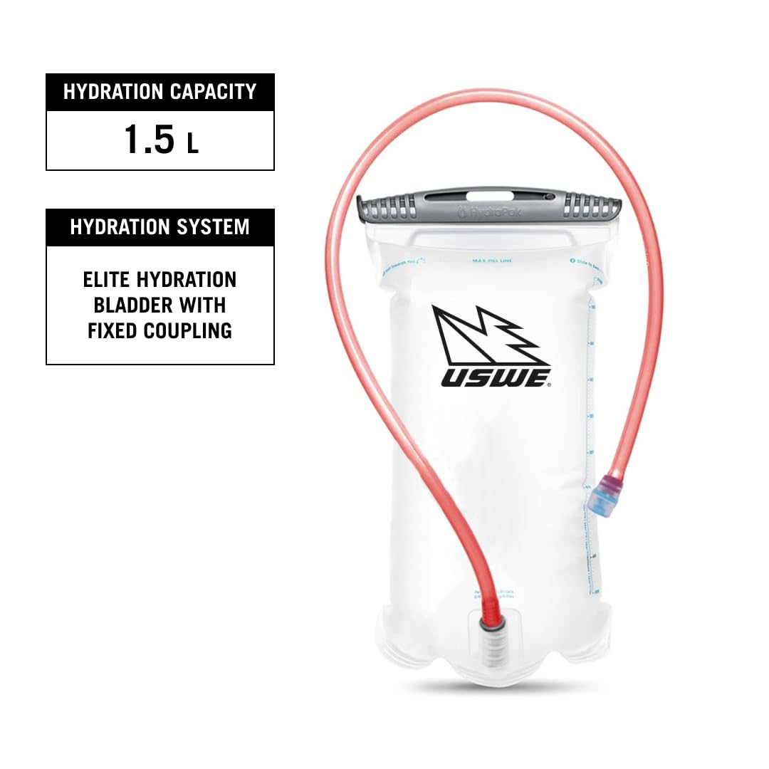 USWE Outlander 2 Hydration Backpack - Orange Running & Hiking Water Pack for Outdoor Adventures