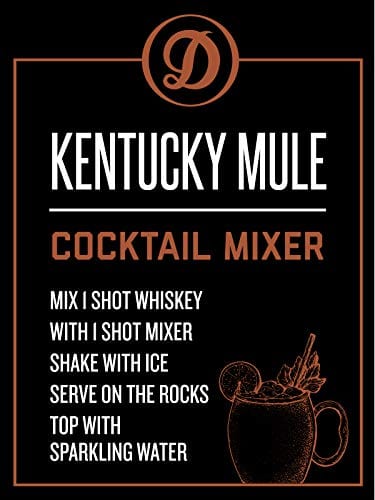 Daniel's Broiler Kentucky Mule Cocktail Mixer - Premium Steakhouse Craft Mix with Ginger, Lime & Organic Sugar (375ml) - Perfect for Parties, Home Bars & Cocktail Enthusiasts - Just Add Spirits & Garnish