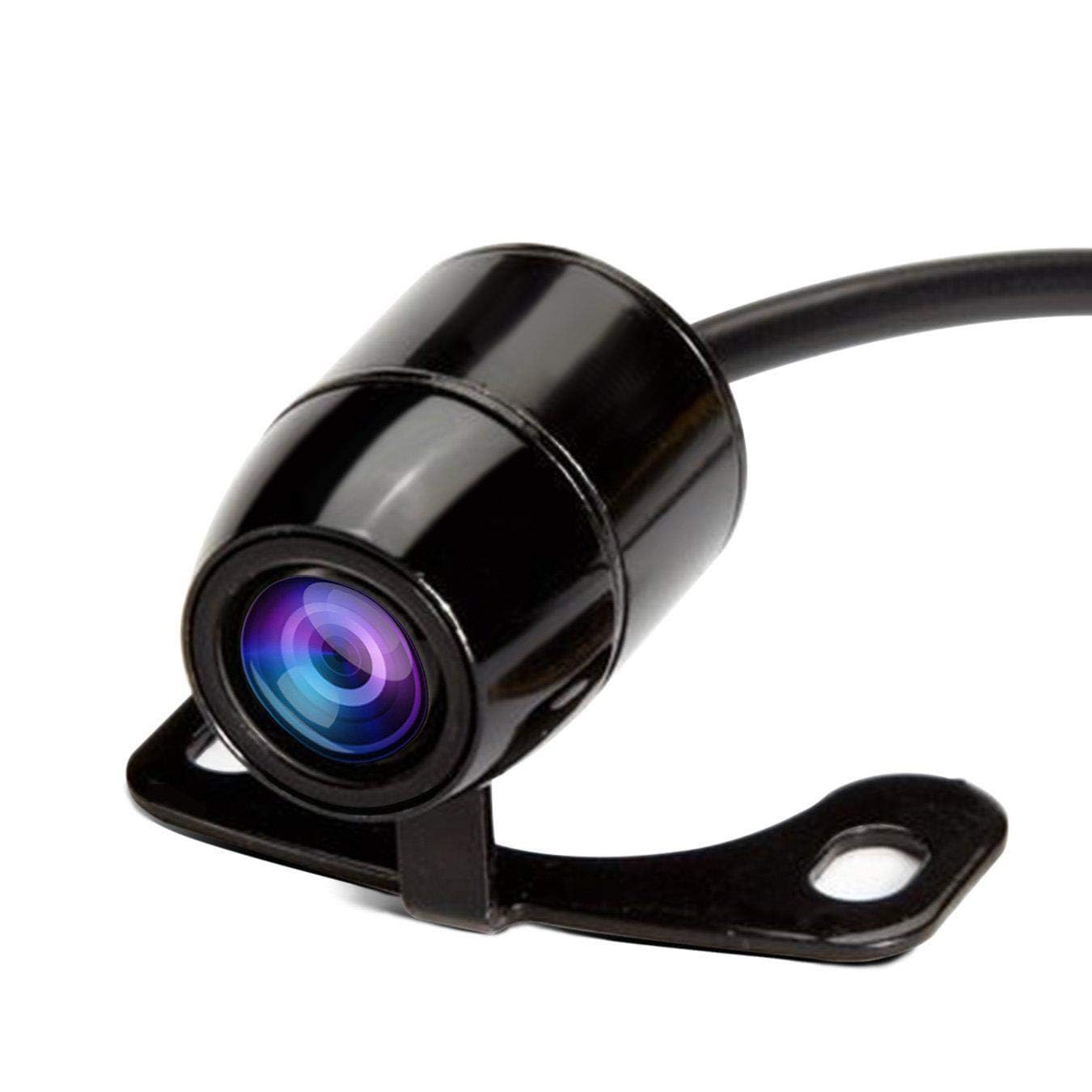 Waterproof IP68 Backup & Front View Camera with Night Vision & 170° Wide Angle - HD Rear View Camera for Cars, Trucks, SUVs, RVs, Vans - Perfect for Parking, Reversing & Night Driving (Black)